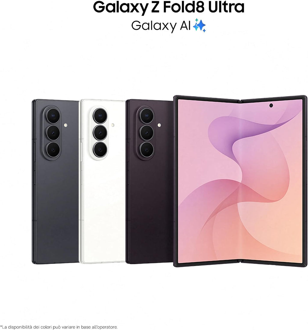 Samsung Galaxy Z Fold8 Ultra, 1TB, Violet Shadow [Versione Italiana] 3 anni di Garanzia, Processore Potente, Batteria 5000 mAh, Multischermo, RAM 16GB, Camera 200 MP, Now Nudge, Assistente Foto