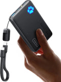 INIU Power Bank, Piccolo 45W Ricarica Rapida 10000mAh Caricatore Portatile Cavo USB C Staccabile, Idoneo per Volo, Travel Essenziali da Viaggio, Powerbank per iPhone 17 16, Samsung S25 Xiaomi iPad ecc