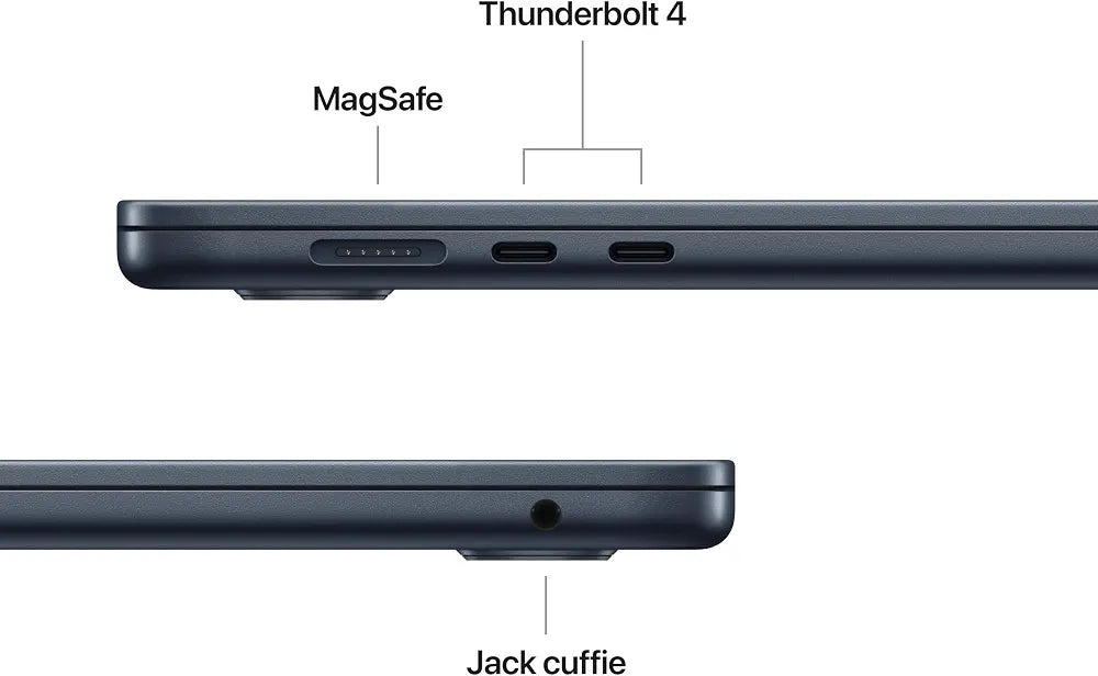 Apple MacBook Air 15'' con chip M5: progettato per l’AI, display Liquid Retina da 15,3'', 24GB di memoria unificata, 1 TB di archiviazione SSD, 10 CPU, 10 GPU, Wi Fi 7 – Mezzanotte